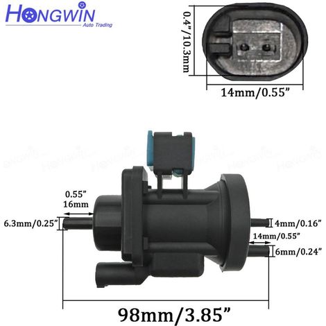 Convertisseur de pression électromagnétique pour soupapes de turbocompresseur A0005450527 (1/4)