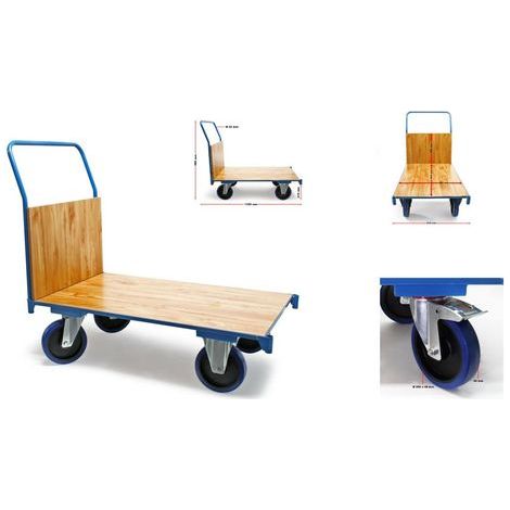 Plateforme manutention / Chariot de transport max 600 kg + Roues frainées