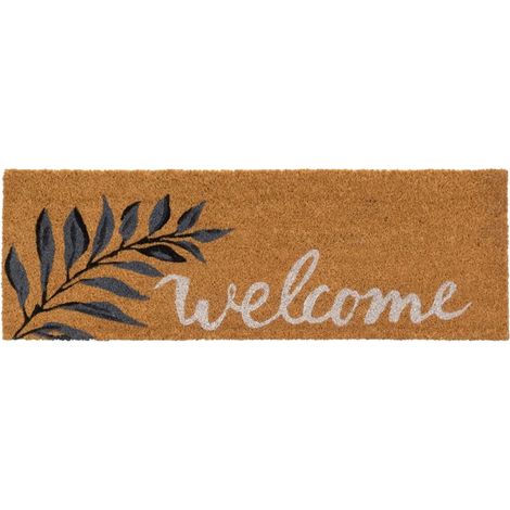 Paillasson branche Welcome en Fibres de Coco 75 cm (1/3)