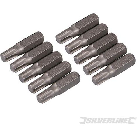 Silverline Punte Cr-V Torx 10 pz T30