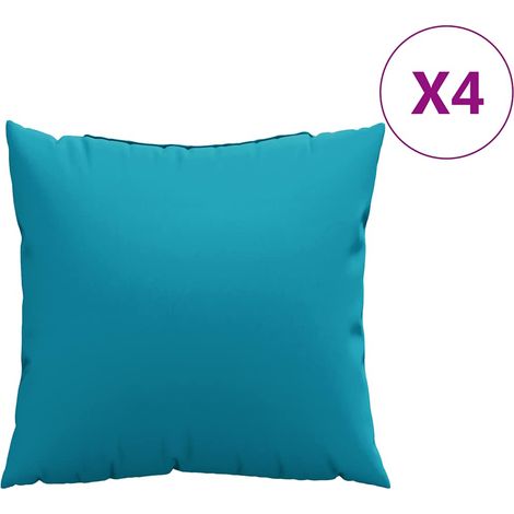Maison Exclusive - Sofakissen 4 Stk. Blau 50x50 cm Stoff