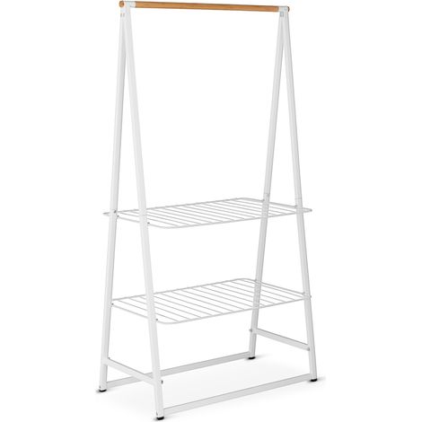Kleiderständer Brabantia Linn weiß Bambus 190 cm