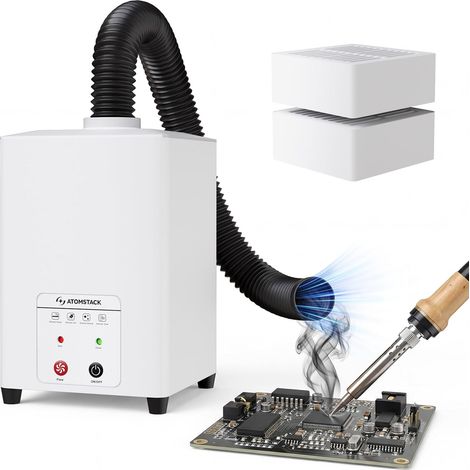 Purificateur d'air Avec Filtre HEPA Pour Graveur Laser P1 5 W – Mini Extracteur de Fumée Pour Graveurs Laser avec Filtration à 3 Couches Incluant du Charbon Actif (1/5)
