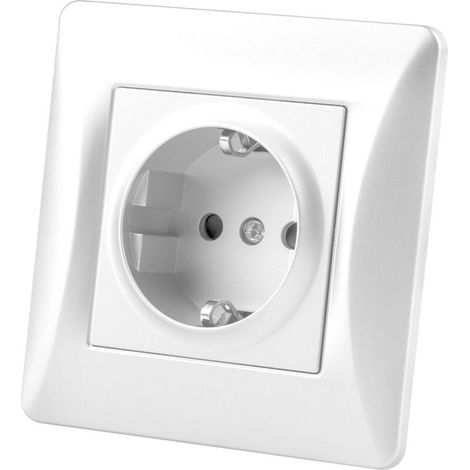 Schuko socle encastré onlex universel blanc 16a (1/2)