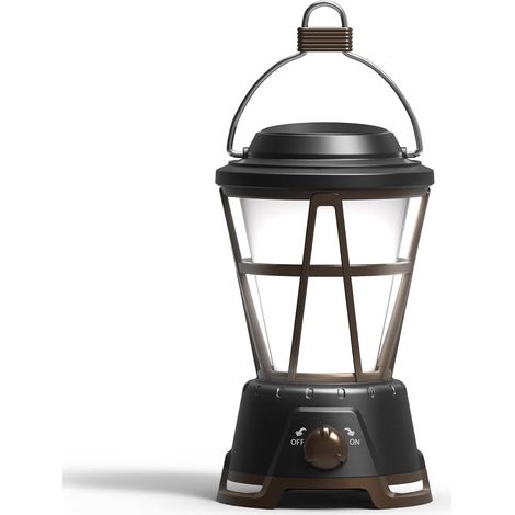 EASYCOMFORT Lanterne Extérieure LED Rechargeable - Effet de Feu Scintillant - Étanche - Suspendue - 2 Modes - Décoratif (1/5)