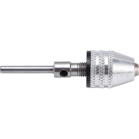 Schnellspann-Bohrfutter-Adapter für Schlagschrauber, 3 Backen, 1/8"-Rundschaft (0,3–3,4 mm), silberfarben (1/5)