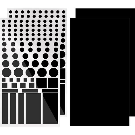 Light Dimming Sticker (4 feuilles), LED Blackout Sticker bloque 50%  80% et 80%  100% des lumières LED, Couvercles À Led Bloquants La Lumière/Feuilles De Gradation De Lumière Pour Routeurs (1/5)