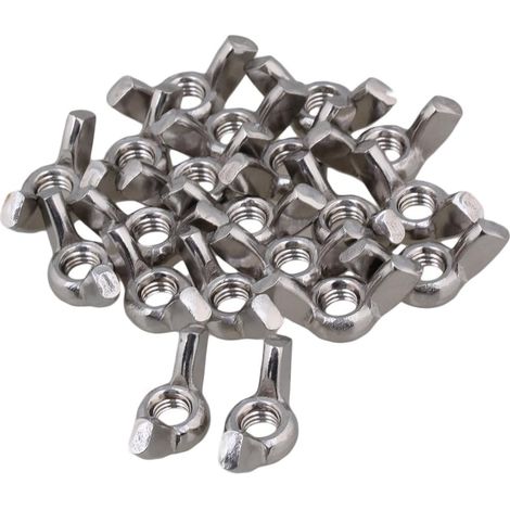 20 Écrous Papillon M8 Inox – Filetage Métrique (1/5)