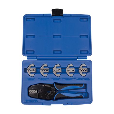 Juego de alicates con insertos intercambiables para abrazaderas de cable - KY42107GX (1/2)