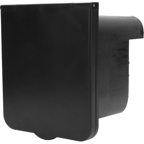 Socket input of current for camping-car, 3 pins, 32HAS, fitment recessed, resistant to water, socket of quai for camping-car, trailer, black (1/5)
