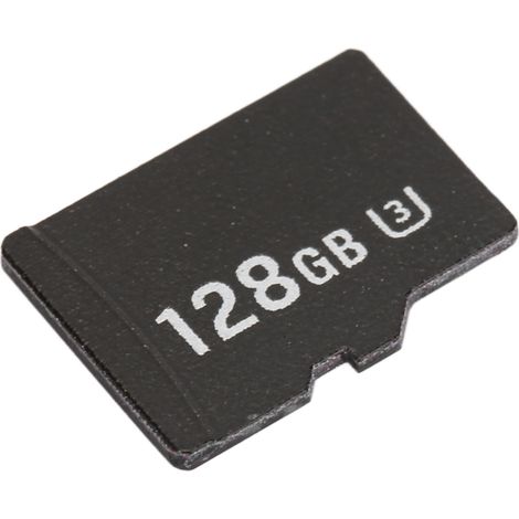 Carte mémoire TF haute vitesse : lecture jusqu'à 80 Mo/s, écriture jusqu'à 30 Mo/s. Carte mémoire Mini U3 de 128 Go pour caméras d'action embarquées. (1/5)