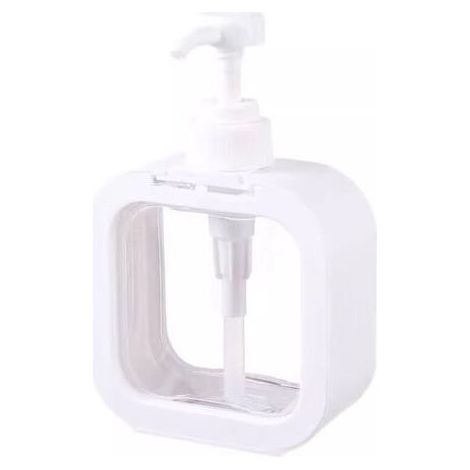 Distributeur Savon, 1 Pièces Flacon Pompe Vide 300ml, Distributeur Liquide Vaisselle Distributeur Shampoing et Gel Douche Salle de Bain, Cuisine Distributeur Produit Vaisselle (1/4)