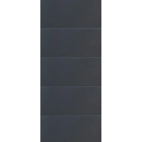 Pannello per Porta Blindata Alluminio Grigio con Incisioni 90x210 cm (1/4)