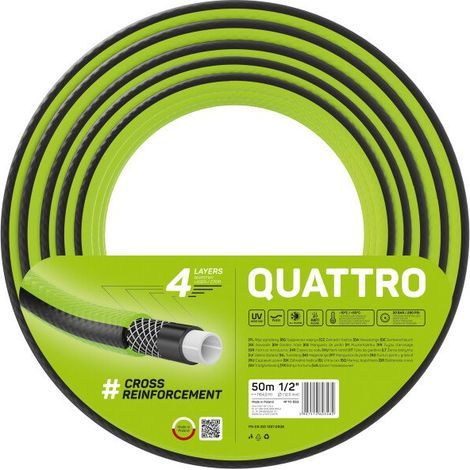 Cellfast – Tuyau d'arrosage 1/2" 50 m – 4 couches – Résistant aux UV et anti-algues – Pression d'éclatement 20 bar – Pour arrosage enterré (1/5)
