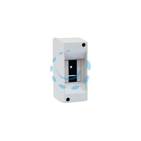 CENTRALINO DA PARETE SENZA SPORTELLO IP40 - mm.55x80x135h per 1/2 moduli - 4W (90.02)