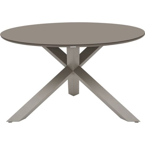 Gartentisch 6-Sitzer Oryon D130cm Kaffee - Hespéride (1/5)