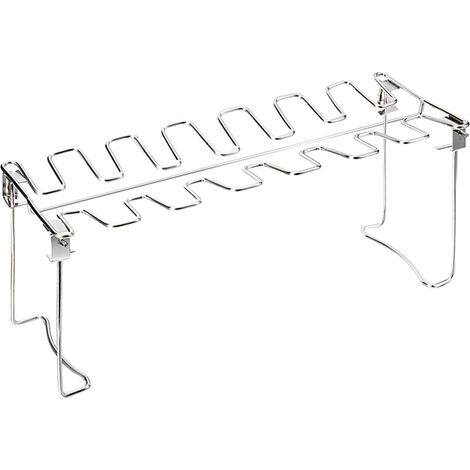 Rack Pour Ailes De Poulet Et Cuisses - Support Vertical En Acier Inoxydable Pour Grill Fumoir Four - Pliable - 35 X 10 5 X 14 5 Cm - 1 Pièce (1/5)