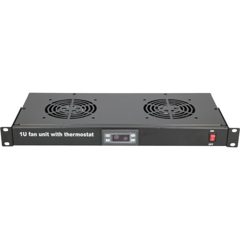 ExtralinkExtralink Panel de Lüfter 19", 2 Lüfter, mit Thermostat (1/5)