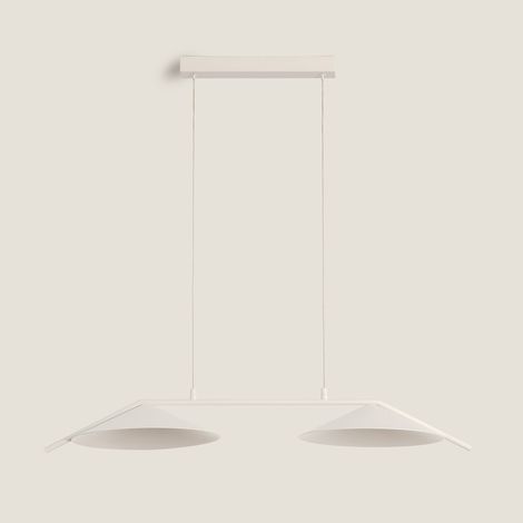 Lámpara Colgante LED 10W Regulable en Altura Metal Evian Beige