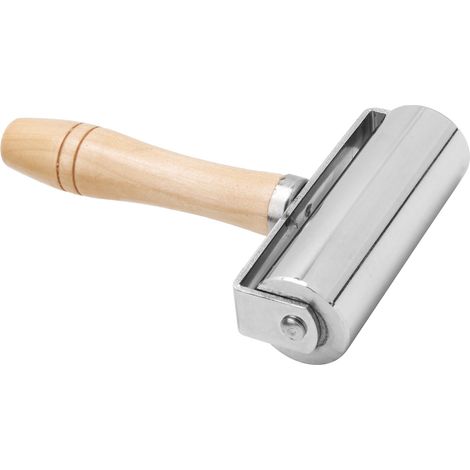 Rouleau à joint en cuir avec manche en bois pour finition, diamètre 100 mm pour travaux de bricolage