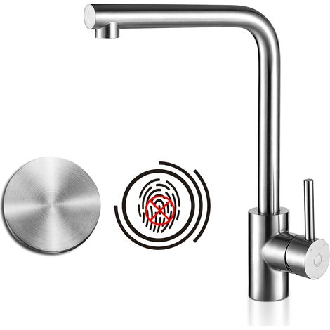 Cecipa Mitigeur de Cuisine à rotation à 360 ° - Robinet de Cuisine à eau chaude et froide réglable en Acier Inoxydable 304 (1/5)