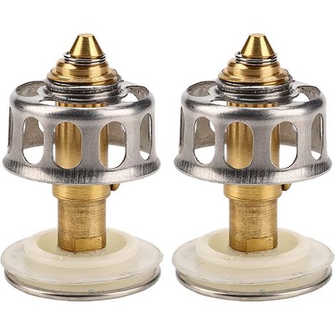 Lot 2 bouchons évier acier inoxydable – universels – anti-colmatage – attrape-cheveux – crépine baignoire (1/5)