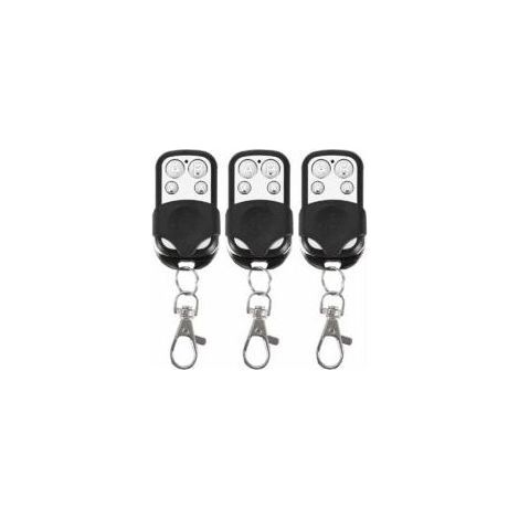 Lot de 3 télécommandes universelles pour Portail Automatique fréquence 433,92 MHz Code Fixe, 4 Boutons pour contrôler jusqu'à 4 Portes- Crezuo (1/4)