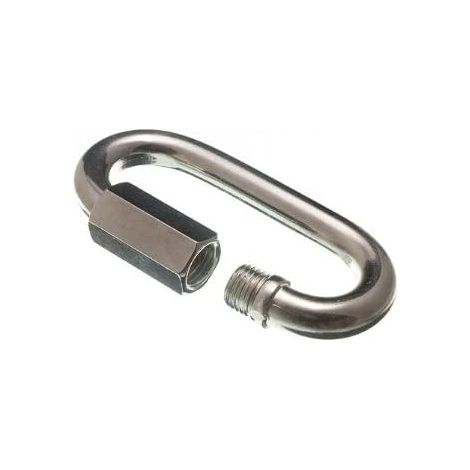 1 x fixation de chaîne à maillons rapides en acier inoxydable M10 BZP (1/2)
