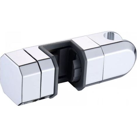 Universal shower head holder 15 mm-30 mm – 360° rotation – Anti-slip design – Chrome-plated ABS material (1/4)