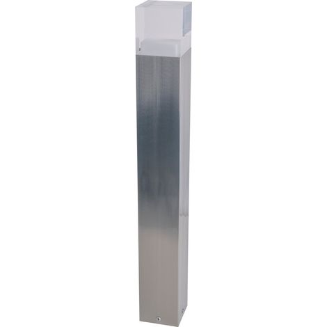 Naeve LEAH Borne LED d'extérieur en acier vierge 3 000 K IP44