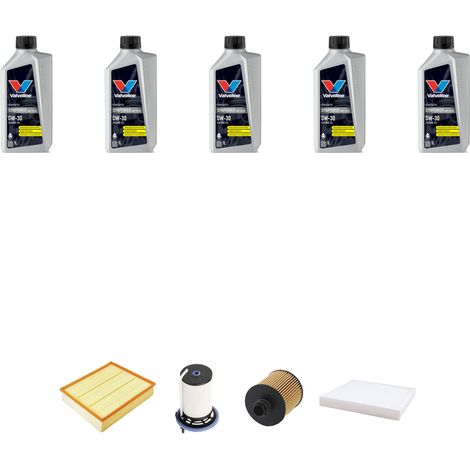 Kit tagliando 4 FILTRI e 5L OLIO compatibile con Fiat 500X 2.0 MultiJEt CRD 103kw dal 2014 (1/5)