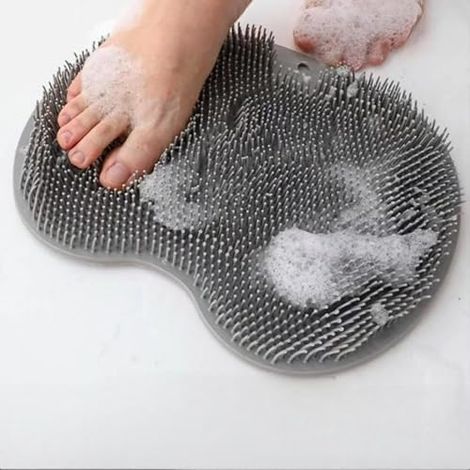 Tapis Gommage Dos et Pieds, Ventouses Antidérapantes, Douche, Exfoliant, Massage, Sans Mains, Silicone, Bain (1/5)