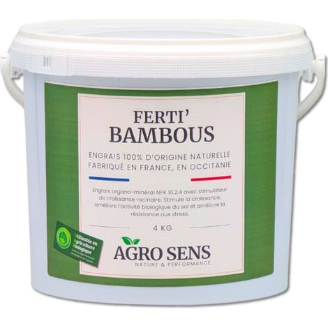 Ferti Bambous - Engrais pour bambous et graminées - Seau 4 kg