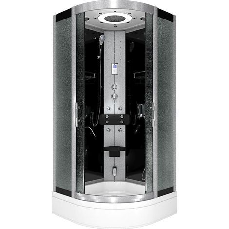 Dampfdusche Duschkabine Sauna Dusche D58-60M2 100x100 cm ohne 2K Scheiben Versiegelung (1/5)