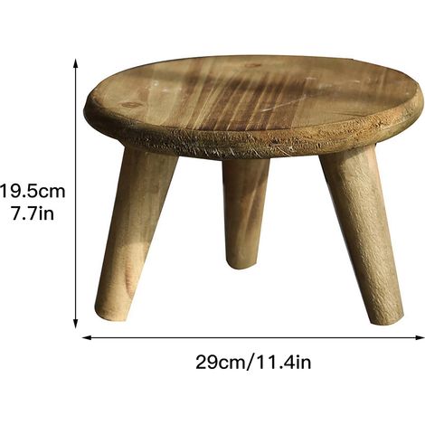 Tabouret de Rangement Décoratif pour Balcon Support en Bois pour Pots de Fleurs Accessoires de Jardin et Studio Photo
