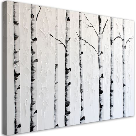 Quadro su tela, Foresta di betulle - 120x80 (1/3)