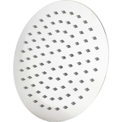 Pommeau de douche rond G1/2" en acier inoxydable pour salle de bain (12 pouces) (1/5)