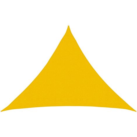Voile d'ombre Jaune 7 x 5 x 5 m HDPE (1/5)