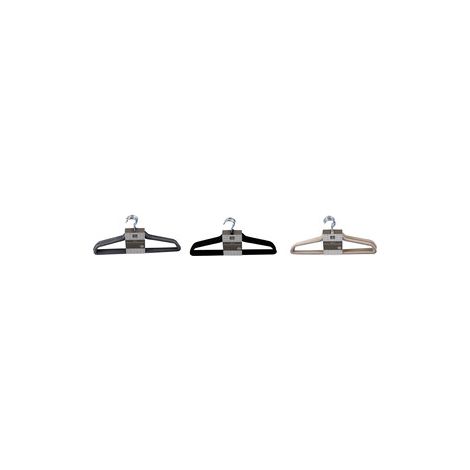 GRUCCIA APPENDIABITI IN PLASTICA VELLUTATA 6 PZ