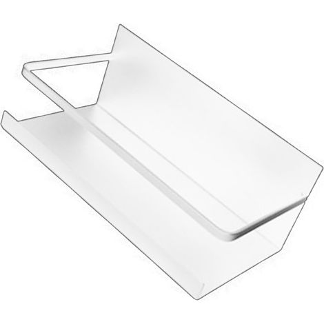 Magnetisches Regal aus Kohlenstoffstahl, verstellbar, platzsparend, starker Magnet-Kühlschrankorganizer zur Aufbewahrung von Gläsern, weiß (1/5)