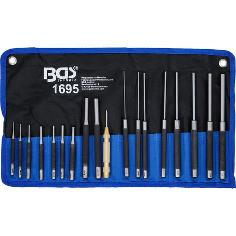 BGS  Juego  de  botadores  100  -  150  -  200  mm  1,5  -  9,5  mm  incl.  granete  18  piezas  -  1695 (1/4)