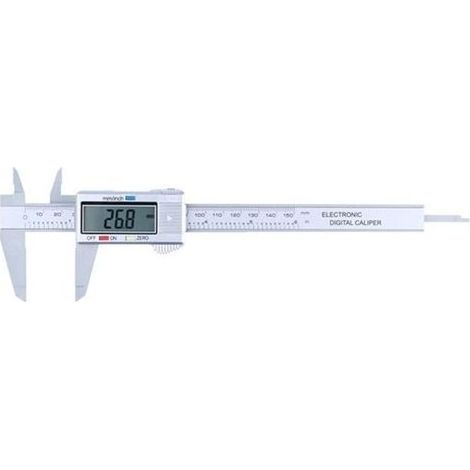 Pied à coulisse numérique, plastique 0-150mm Fonction de réglage du zéro Grand écran électronique à écran LCD pour la mesure différentielle (1/5)