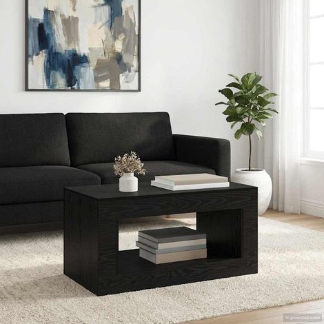 vidaXL  Coffee Table  Black Oak 99.5 x 50 x 50 cm Engineered Wood