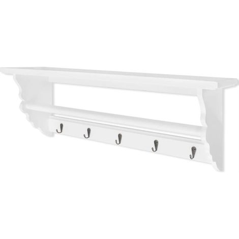 ZVD INLIFE Porte-manteau PFDM blanc style baroque (1/4)