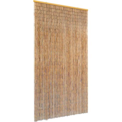 Rideau de porte contre insectes Bambou 100 x 220 cm (1/4)
