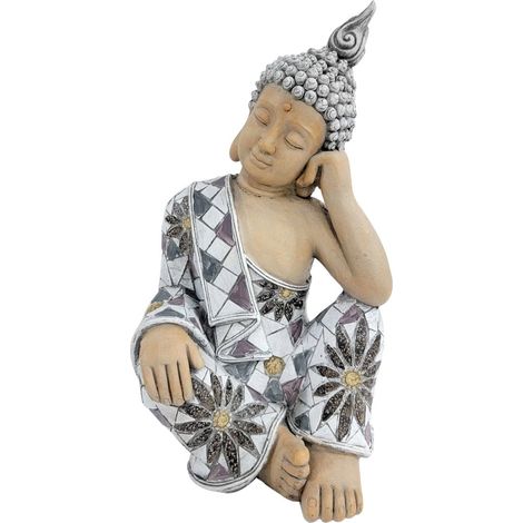 Signes Grimalt Figura De Buda Figuras  Buda Exterior Budas Gris 23x26x43cm 34840 (1/4)