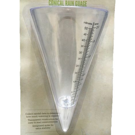 Pluviometre Conique - En Plastique Résistant Aux Intempéries - Pour Jardin Et Paysage Extérieur - 1 Pièce (1/4)