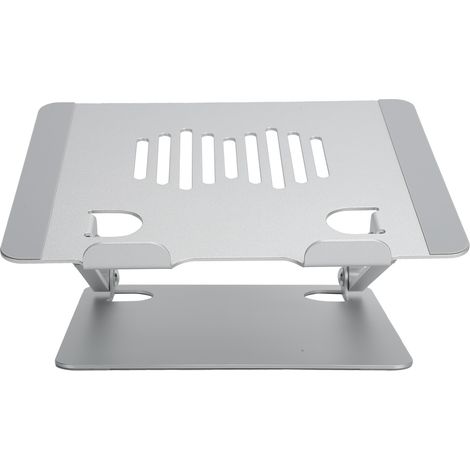 Faltbarer Laptopständer aus silberfarbener Aluminiumlegierung für Laptops von 11 bis 15,6 Zoll (1/5)