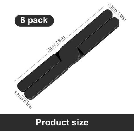 Dessous de plat - Non spécifié - 6 pièces - Silicone pliable - Résistant à la chaleur - Isolation thermique (1/4)