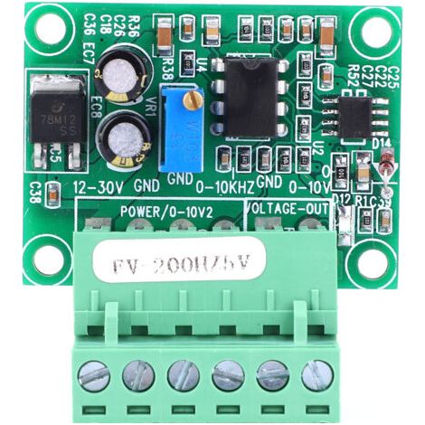 royaluxe -Module de conversion de fréquence en tension FV-200 Hz 5 V, module onduleur numérique vers analogique de tension 0-5 V (1/5)